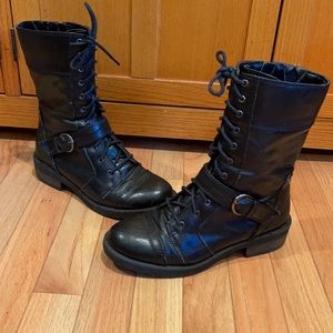 White Mountain Flyman Black Combat Boots - Size  7